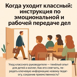 классный руководитель.
